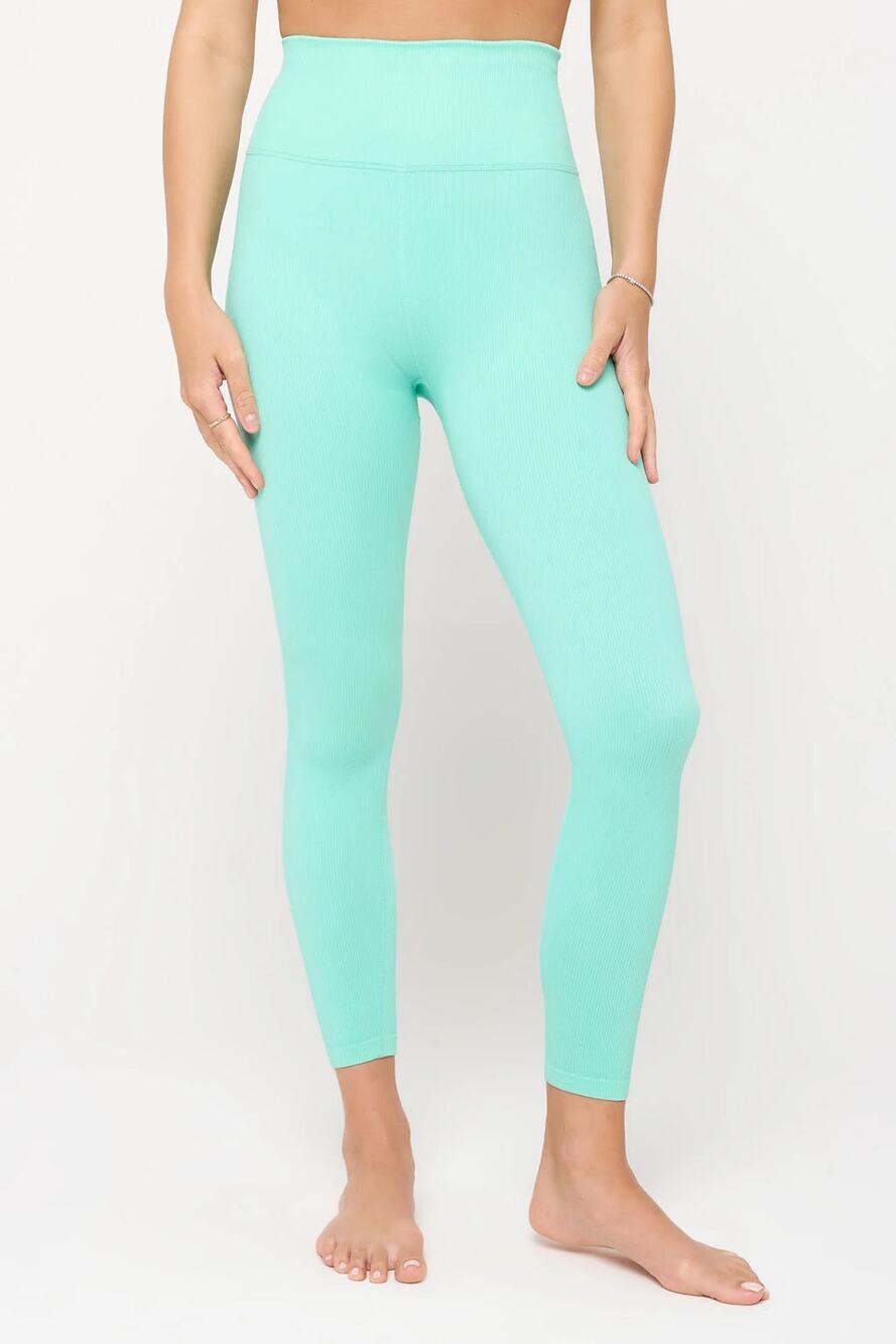 Spiritual Gangster 'Love Sculpt' 7/8 Leggings - Laguna